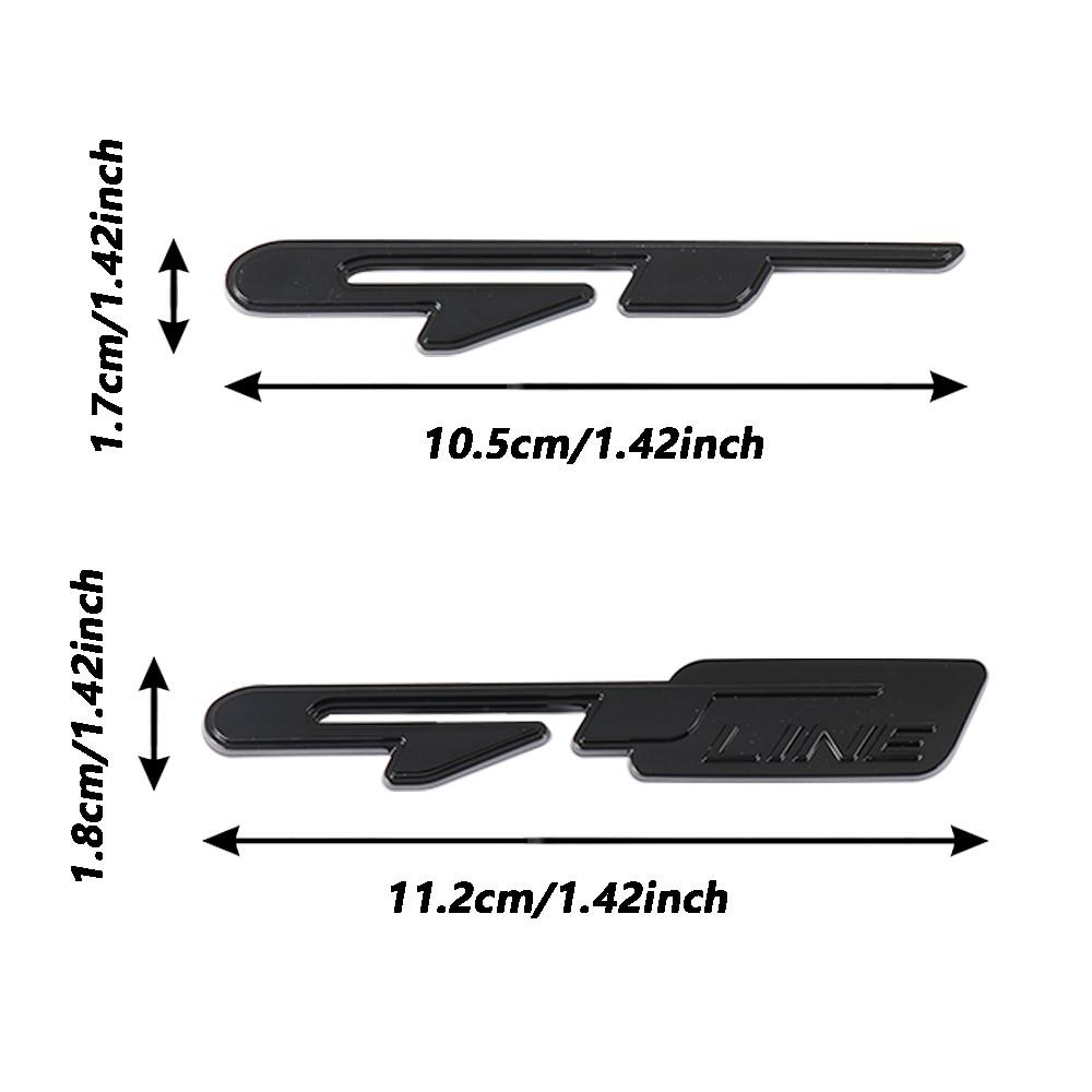 XWGZ4 3D Car Styling Body Trunk GT LINE Sticker Badge Decor Auto Accessories For Kia Sportage Ceed ProCeed Rio Niro Picanto Sorento