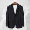 [Lightweight Small Suit] Summer Breathable Casual Suit with Linen, Men's Solid Color, Simple and Versatile Single Suit Jacket