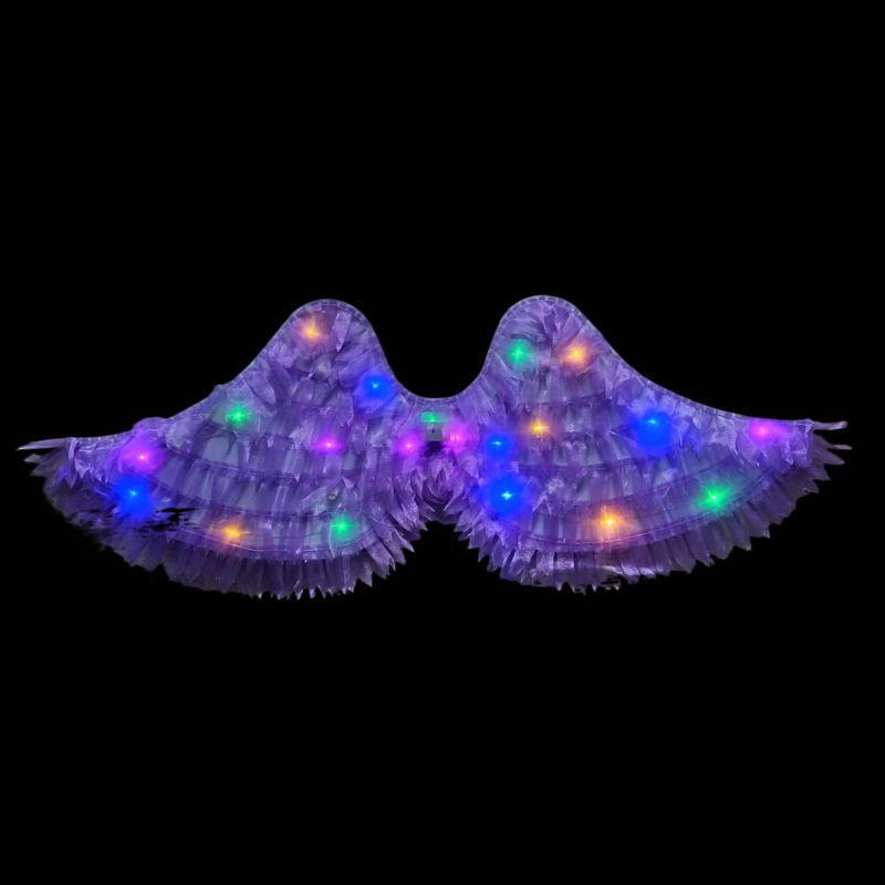 Little Girl's Angel Feather Wings Set – Christmas and New Year Costume Décor