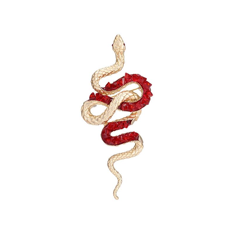 Year of the Snake gifts Chinese style red brooches men s women s accessories suit pin zodiac snake Brooch красный