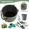 Portable Garden Tool Bag 600D Oxford Cloth Foldable Garden Tool Tote Multifunction with Pockets Garden Storage Bag