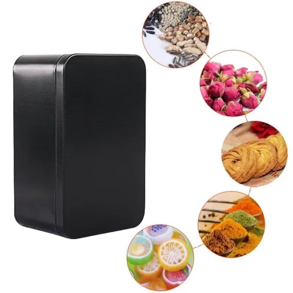 Solid Color Tea Container Square Empty Cans Gift Jars Card Box Home Storage