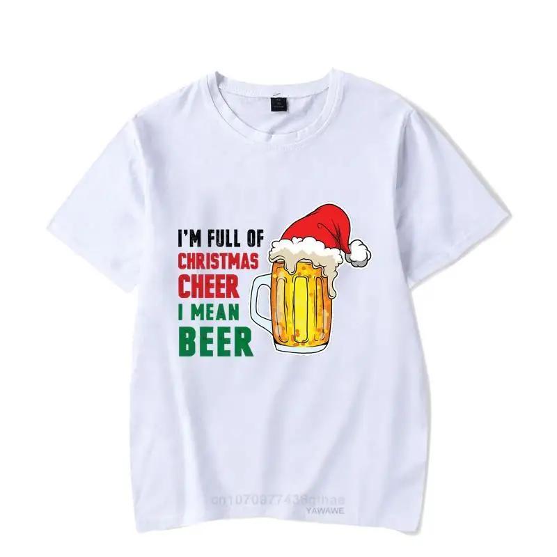 Im Full of Christmas Cheer I Men Beer Funny Male Ladie Tshirt Casual Basis Ocollar Black Shirt Short Sleeve Tshirt S
