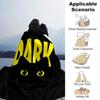 1pc DARK CAT Soft Flannel All Season Throw for Home, Office, Outdoor UseDurable Comfort Soft Warm Throw for Home