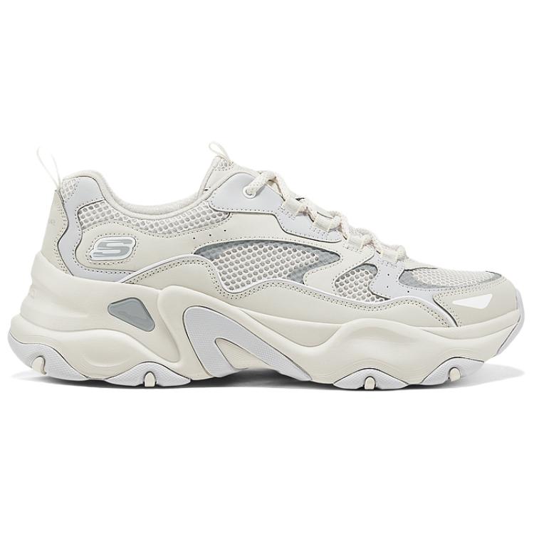 Skechers DLites 5.0 Panda Shoes Comfortable Versatile Durable Shock Absorption Support Lightweight Increased Height Low Top Casual Shoes 232493-WGY