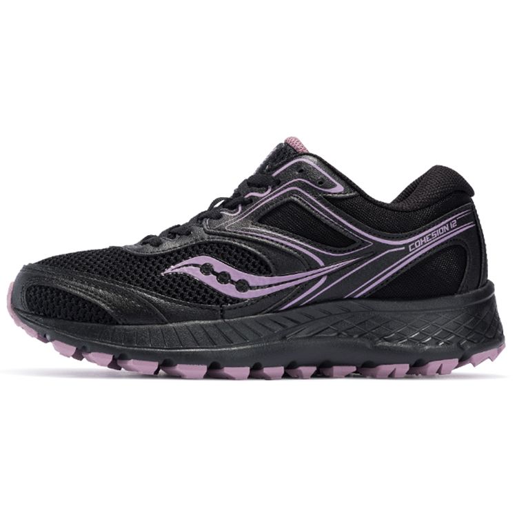 Saucony Cohesion 12 Outdoor Trail Running Shoes Women sneaker Black Purple S10475-53