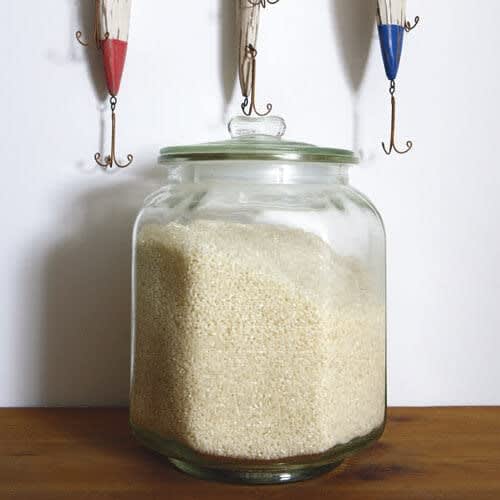 Dulton Glass Cookie Jar, 3L, Clear, 225mm H x 160mm W x 160mm D, CH00-H05-3