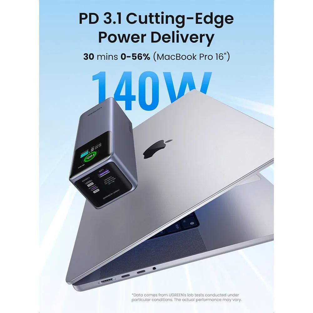 UGREEN 25000mAh Power Bank 200W Grey