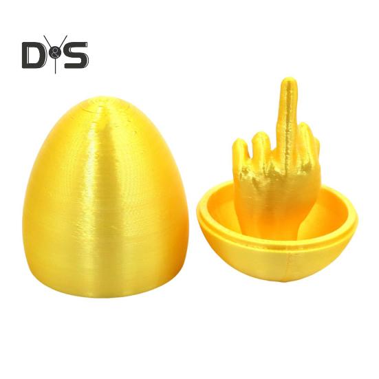 Velikonoční vajíčko s prostředníčkem, 3D tisk, velikonoční překvapení, velikonoční košík, nezbytné kreativní žertovné dárky pro dospělé