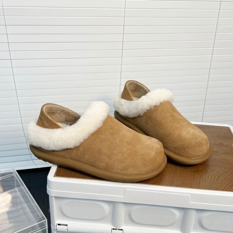 thick-soled matte cowhide velvet two-wear snow boots women's shoes new casual wool soft-soled cotton shoes