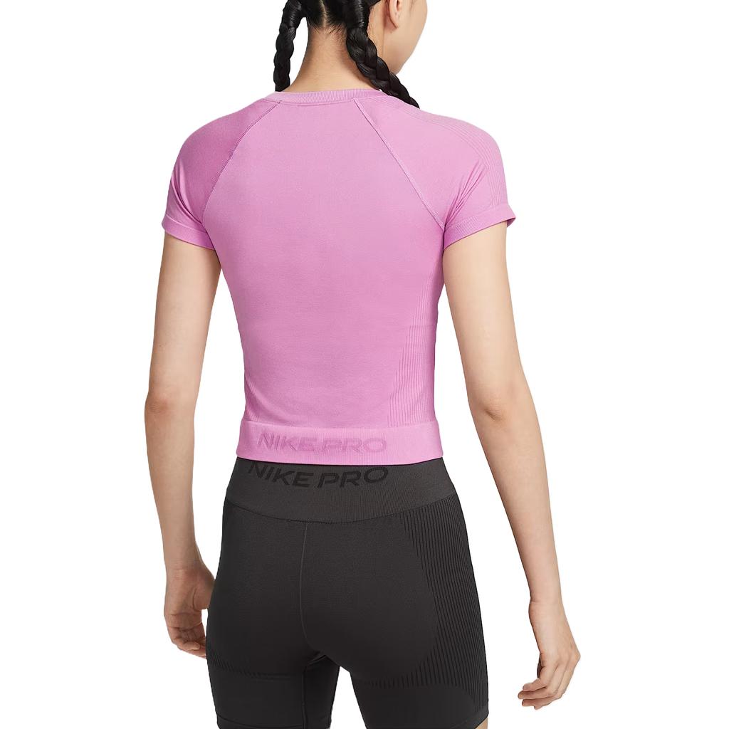 Nike Dri-Fit Pro Solid Color Quick-Dry Raglan Sleeve Fitness Top Women Tops IM9973-503