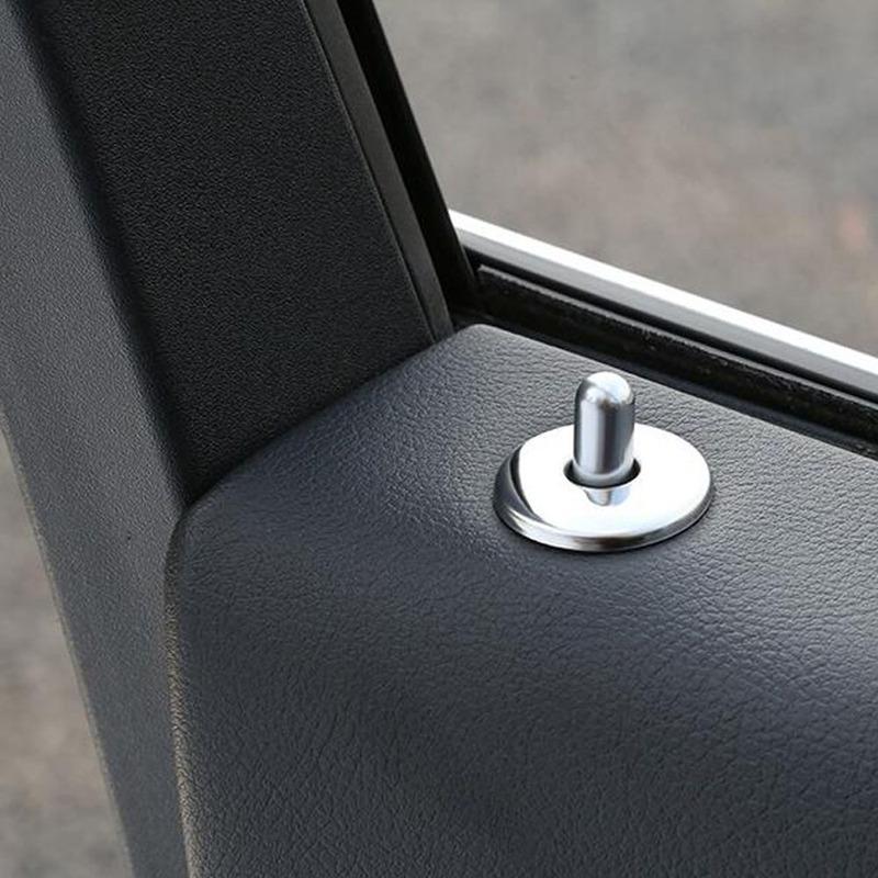 For Cadillac XT5 2016 2017 2018      Car Door Lock Latches Striker Cover Trim Auto Key Keys Accessories