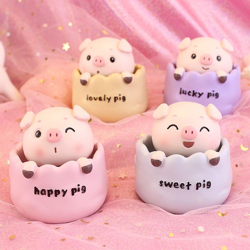 Capul scuturând de porc, capul scuturând, ornament auto, porc, capul scuturând de porc, figura din rășină, decorare interioară