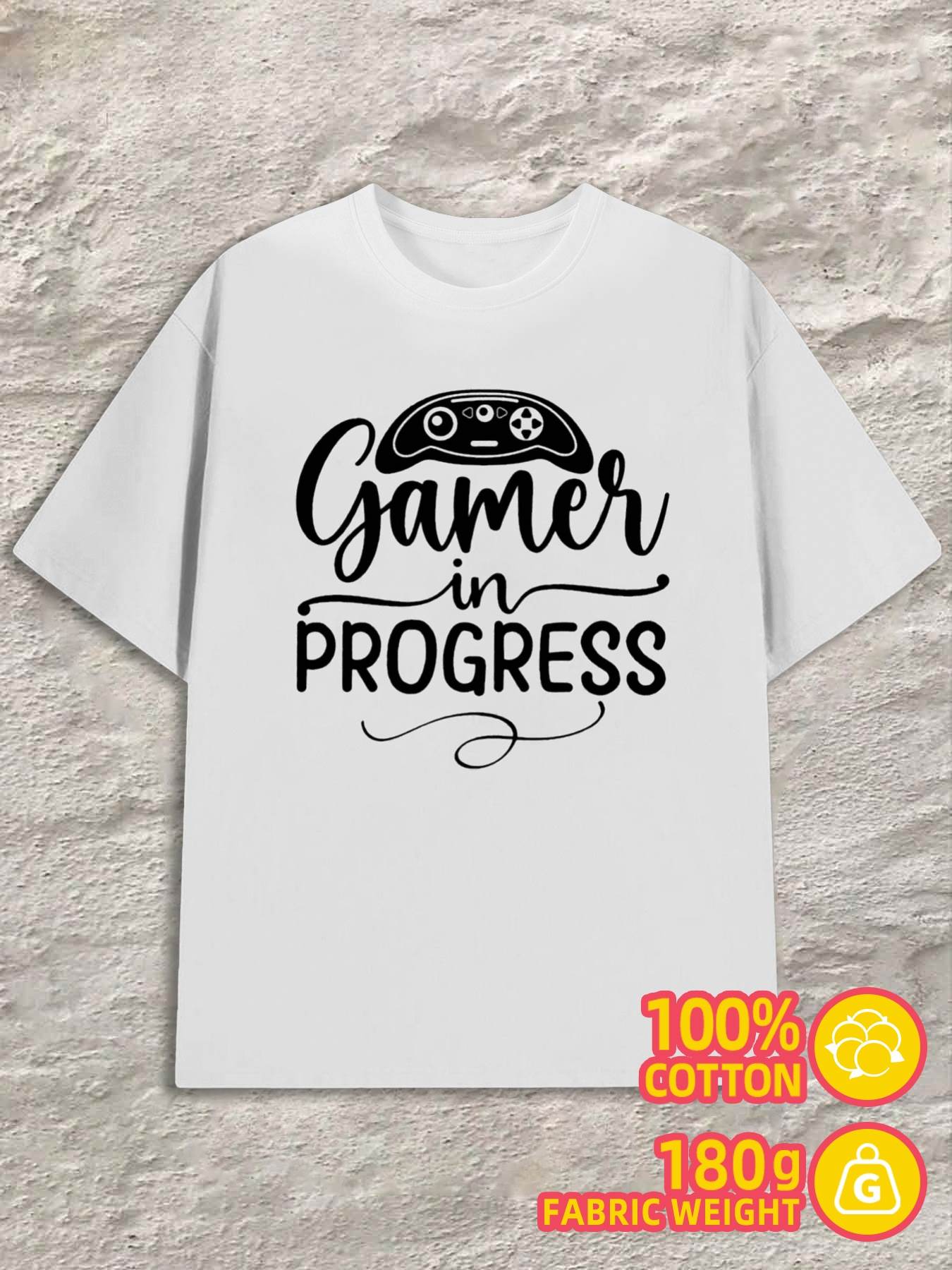 T-Shirt Y2K 100 Gamer in Progress Regular Fit XL