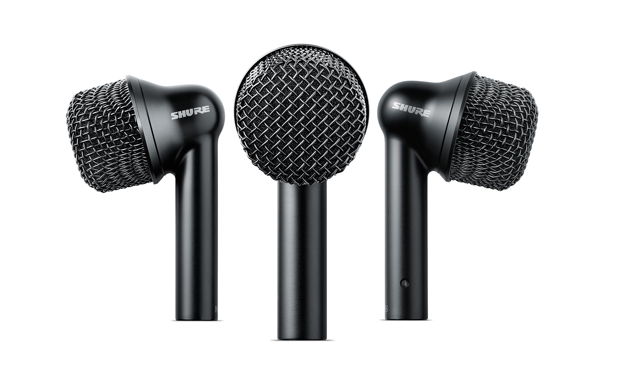

Shure Nexadyne 6 Supercardioid Dynamic Drum Microphones of Virtually No EQ Clear Live Stage NXN6-3PK Tom/Snare (Set 3) (NXN6-3PK-J) Unidirectional, чорний