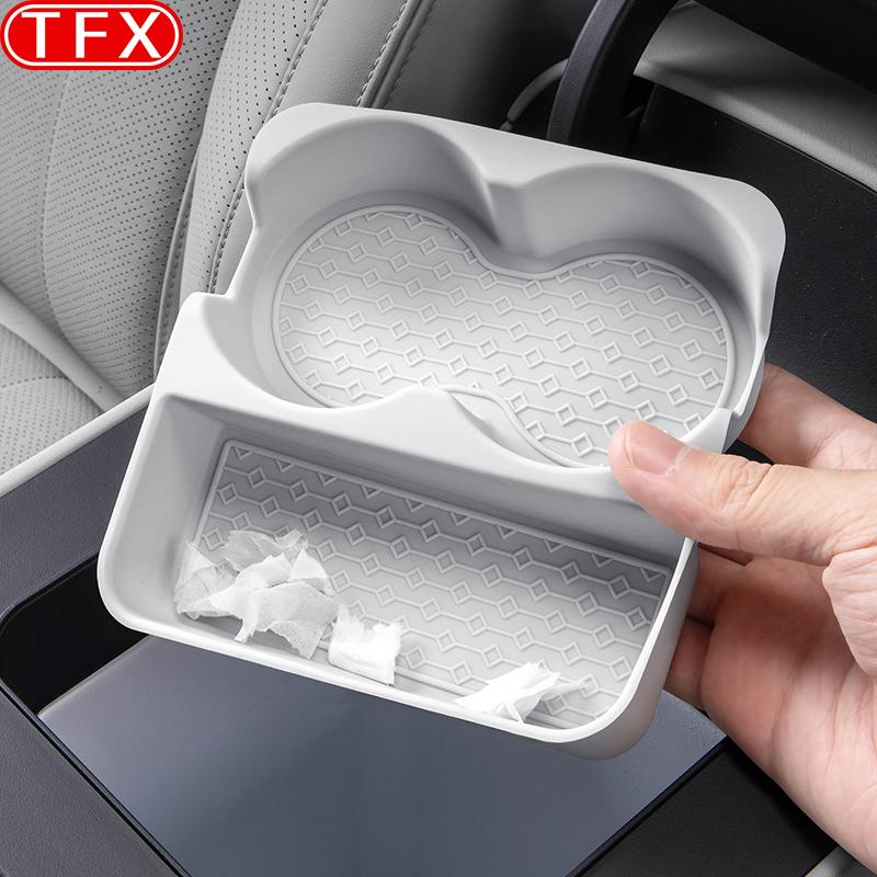 For BYD Leopard Titanium 7 2025 2026 Car Styling Central Control Silicone Water Cup Holder Pad Wireless Charging Pad Accessories