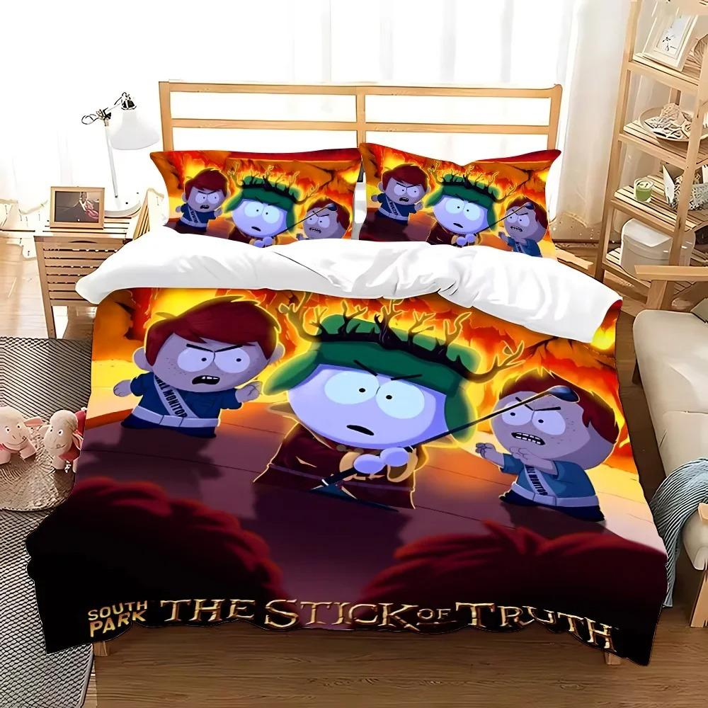 Duvet Cover South Park Pillowcase Bedding Set Adult Boy Girl Bedroom Decoration Boys Gift Single Double Large Size