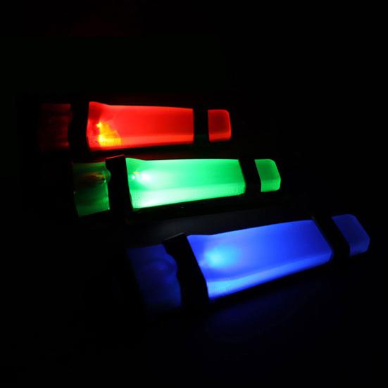 Tactical Helmet Light Push Switch 2 Modes Portable Waterproof Strobe Light Safety Alert Silicone Survival Signal Light Night