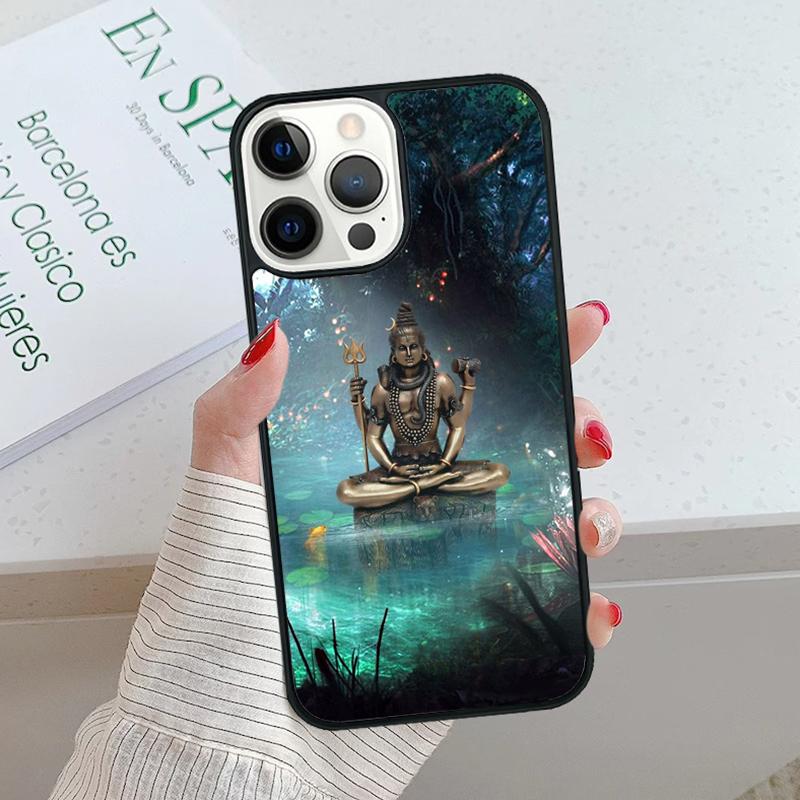 Lord Shiva Hindu God Buddha India Phone Case cover For iPhone 17 Air 15 16 16e 14 13 Pro Coque 12 11 Pro Max For Apple PLUS