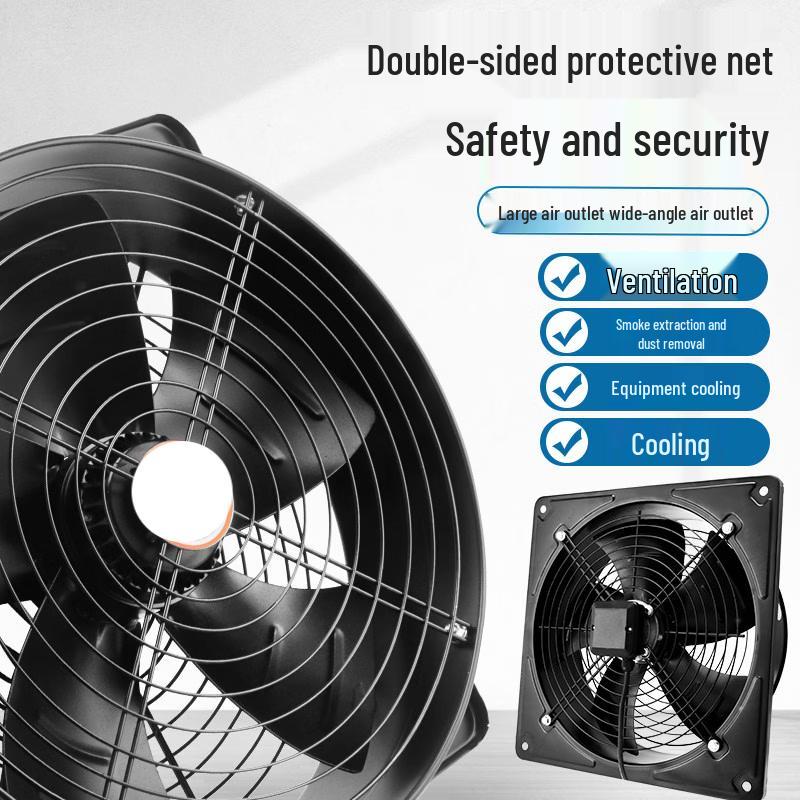 Square External Rotor Axial Flow Exhaust Fan CN Plug (adapter Included)