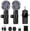 Wireless Lavalier Microphone: One-to-One/One-to-Two, Reverb & Monitoring, Noise Reduction for Live Streaming