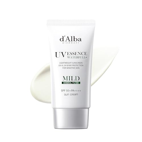 Waterfull Mild Sun Cream (50ml) face body - Sunscreen UV protection sensitive skin low irritation no absorbers SPF50+/PA++++ vegan resistant sweat