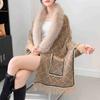 Neue Strickjacke mit Pullover, Strickjacke, Umhang, Herbst- und Winter-Schal, Top für Damen
