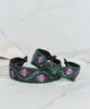 Maia Pearl Flower Jacquard Hairband A-Plain Green