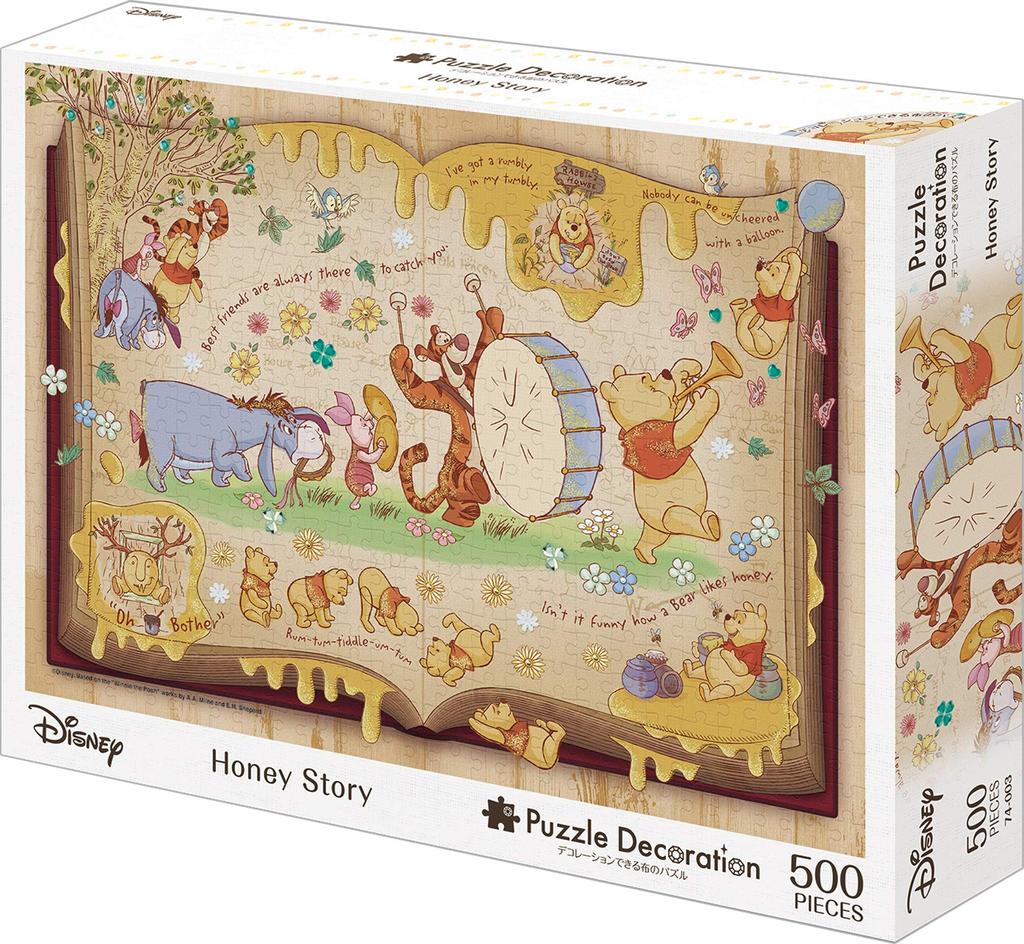 500-piece Jigsaw Puzzle Winnie the Pooh Honey Story [Puzzle Decoration] (38x53cm)
