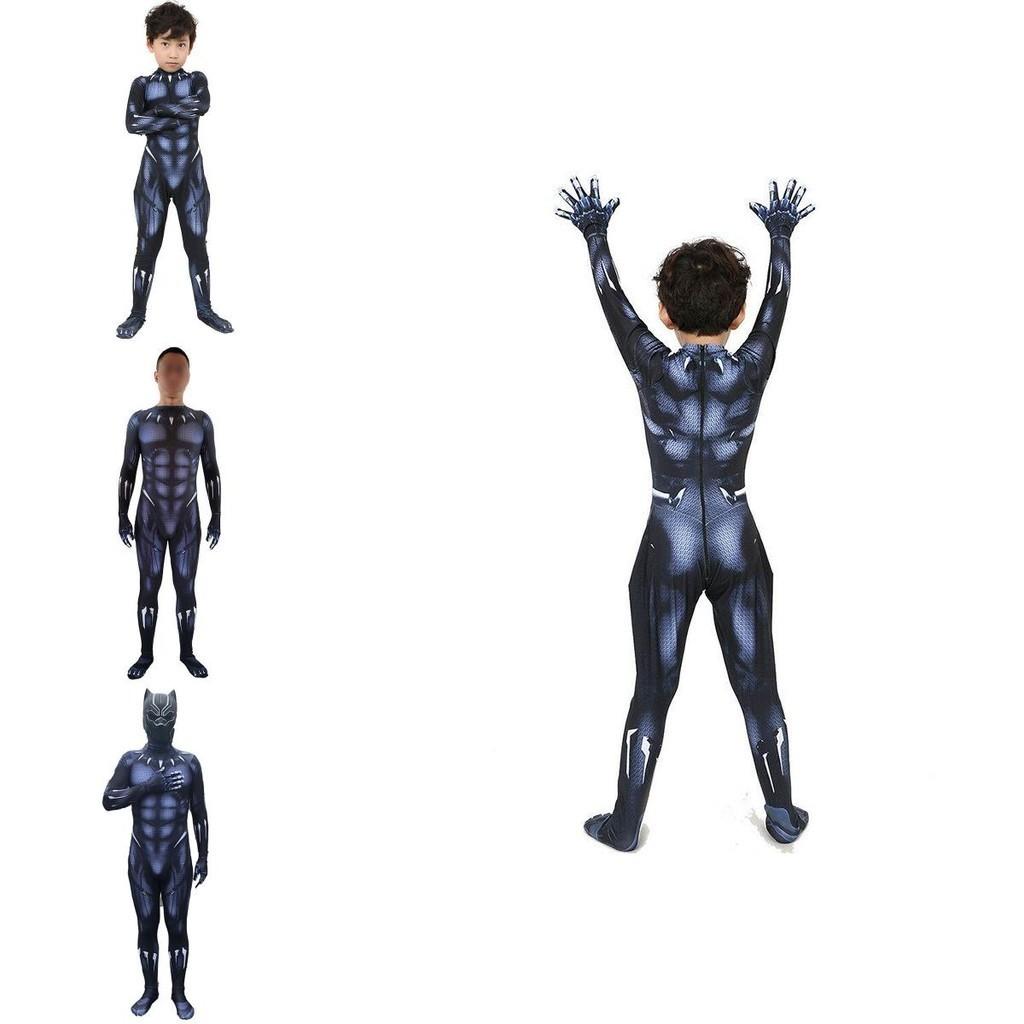 Authentic Black Panther Costume With Durable Spandex Lycra Fabric For Cosplay