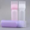 Salon Hair Dyeing Bottle Brush White Plastic Applicator Comb Tool for Even Hair Color Distribution At Home