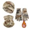Winter Fleece-Lined Thermal Hat, Gloves & Neck Warmer Set