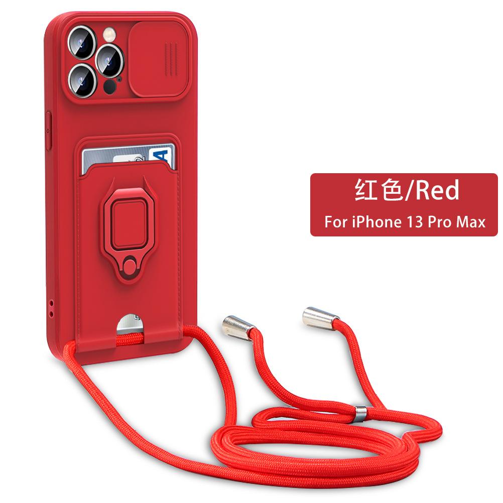 Applicable To Transsion INFINIX note40Pro Card Mobile Phone Case HOT50 Push Window POVA6 Bracket Lanyard Cover