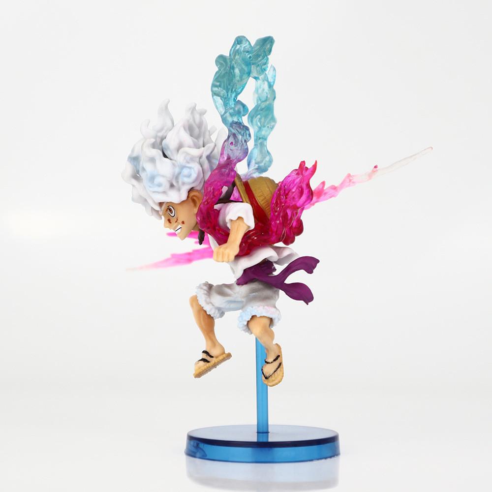 Vibrant Luffy Anime Statue In Sitting Pose Perfect For Serious Collectors And Fans