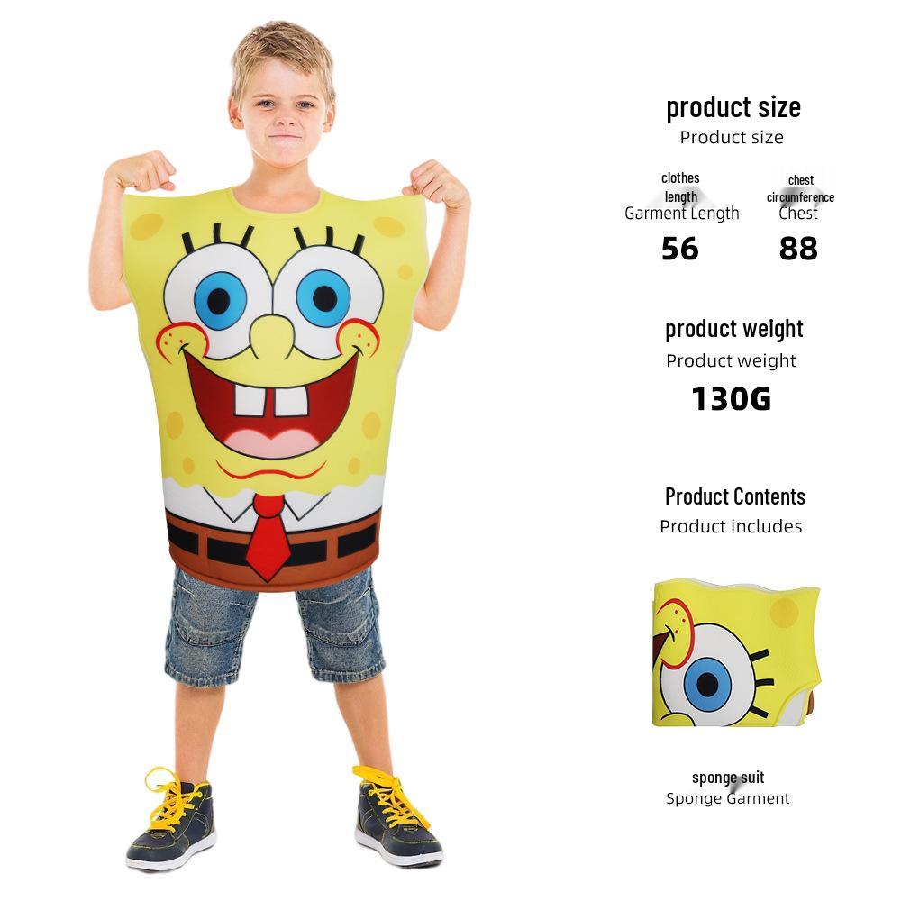 SpongeBob Patrick Star Squidward Halloween Cosplay Costume Suit One Size