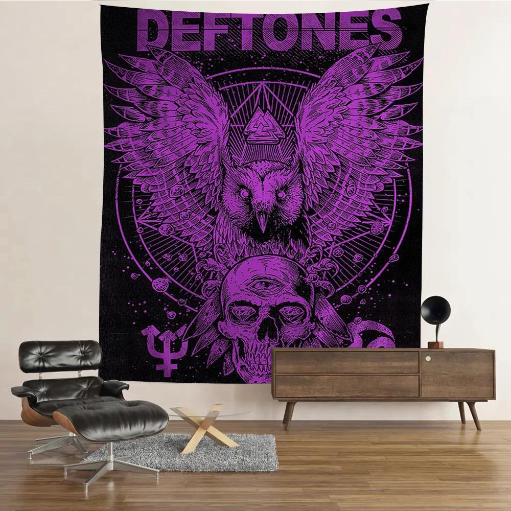 Cantante Hip Hop Star Deftones Appeso Arazzo Boemo Arazzi da Parete Boemi Mandala Kawaii Decorazione Stanza