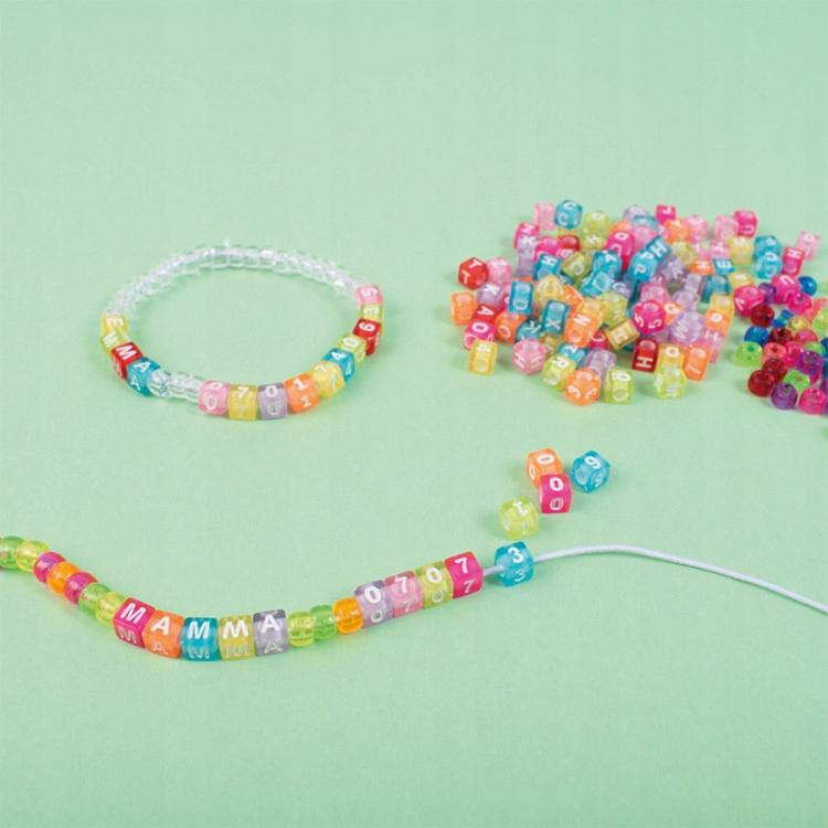 Diy Beads Letters and Numbers Transparent 1000