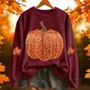 Women's fashionable and casual Halloween print pullover hoodie