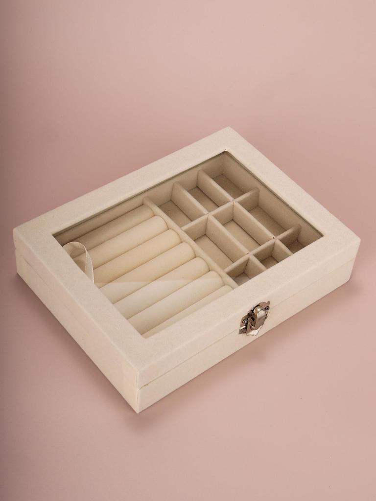 Large Dustproof Acrylic Jewelry Storage and Display Box with Drawer for Earrings