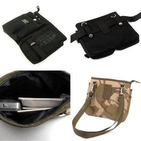 AVIREX Men's Shoulder & Waist Bag, avx342 (Size 4. Sand/#27)