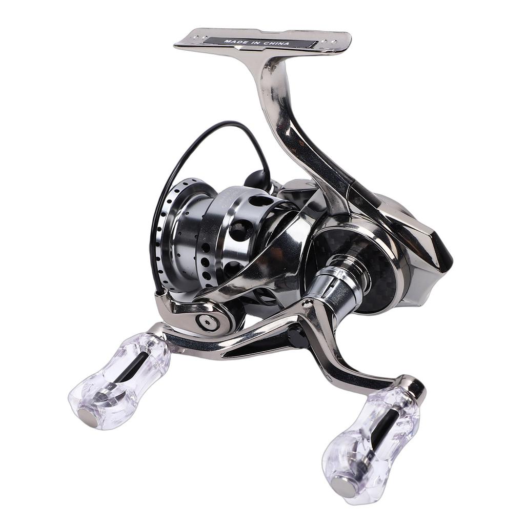 Fishing Reel with Carbon   Rock  Arm Stainless Steel Bearing 4KG Brake 5.2:1 Gear Ratio Double Handle IS1 1500