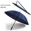 Windproof Double Canopy Umbrella with 24 Ribs and Long Handle