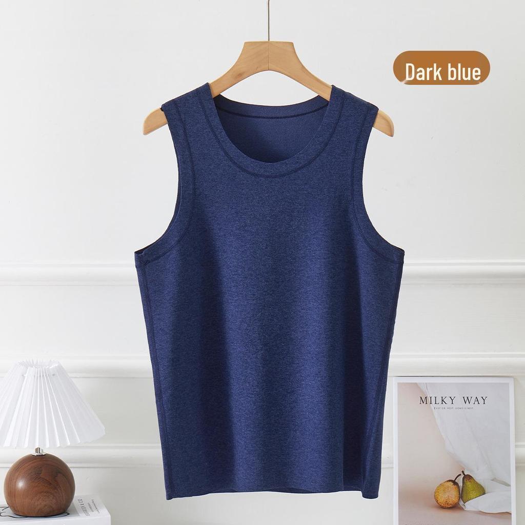 Męska Termiczna Bezszwowa Kamizelka z Podszewką z Jedwabnego Polaru 2025 Zima