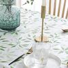 PVC Waterproof Tablecloth Bamboo Leaves Printed Table Decor Cloth Table Cover  Kitchen