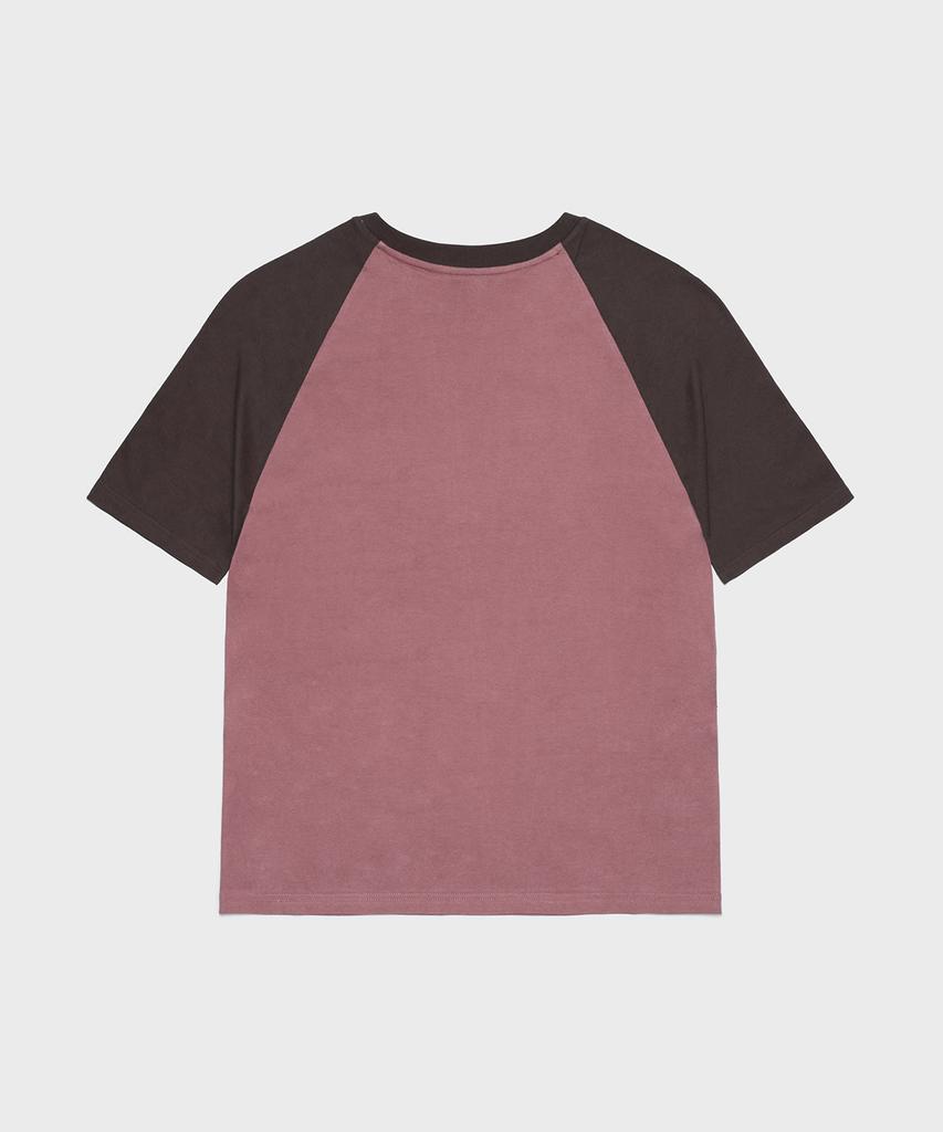 SAINTPAIN Sp Pigeon Raglan Short Sleeve Tee Deep Pink