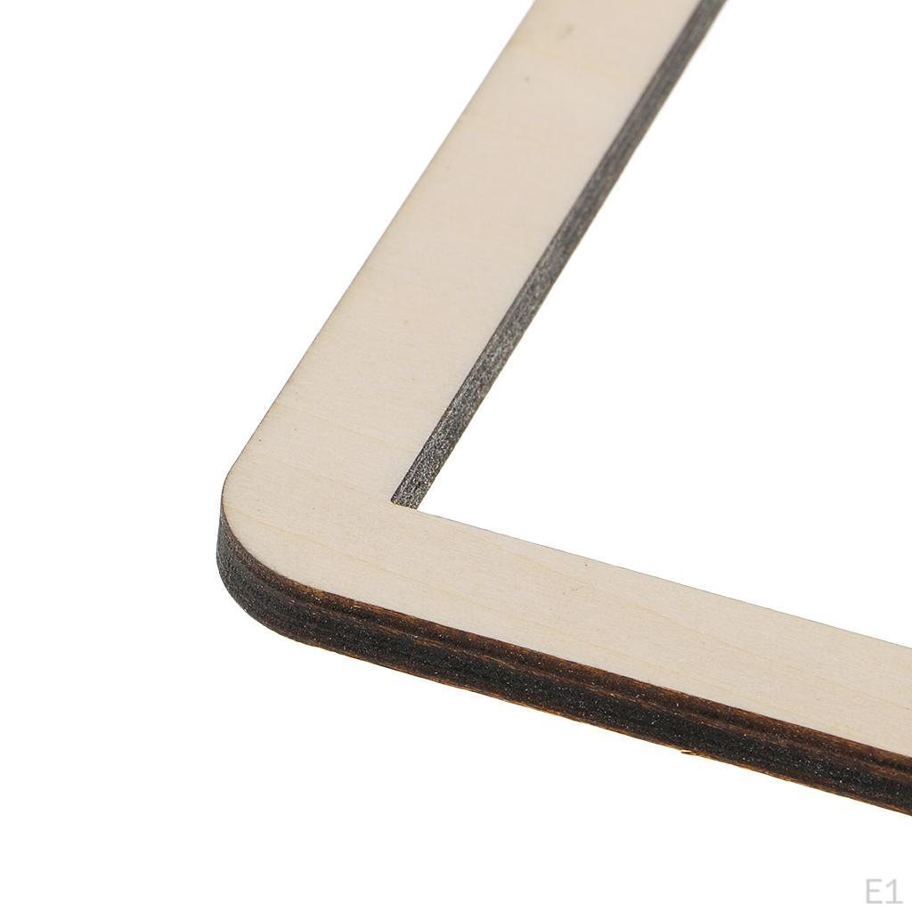 Auswahl 3cm / 5cm 10cm Unfertiger Hohlquadrat aus Holz