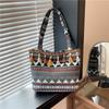2025 Spring New Tassel Women's Bags Fashionable Ethnic Style Contrasting Colors Large-capacity Niche Women's Bags Shoulder Bags Tote Bags