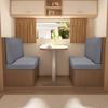 1 Set Wohnmobil Dinette Sitzbezüge Elastisches Gewebe Wohnmobil Auto Sofa Überwürfe Unifarbene Abnehmbare Sitzbankabdeckung Schmutzabweisend