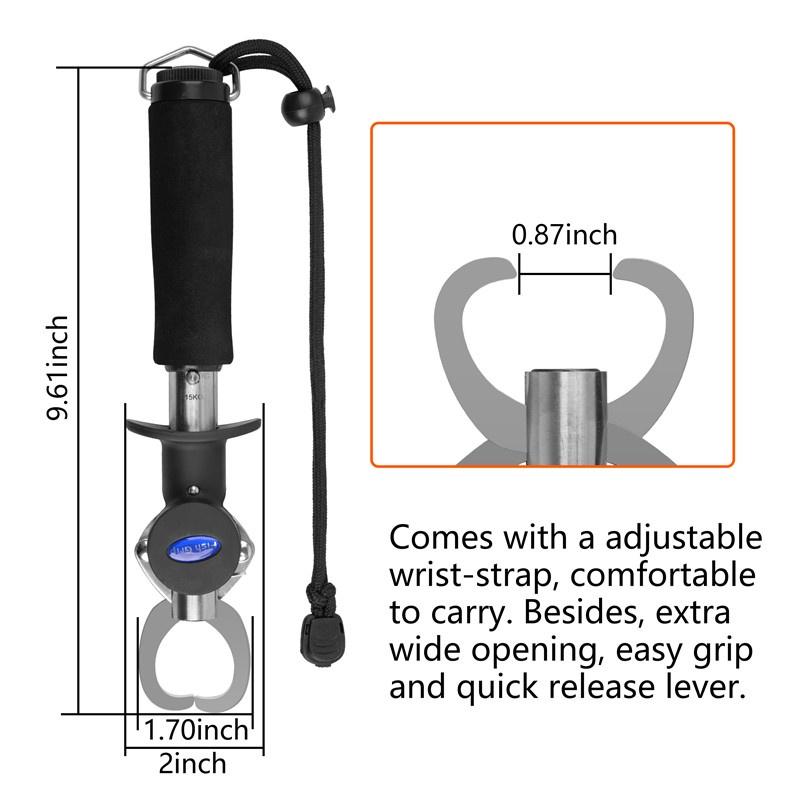 Verschiedene Stile Fischgreifer und Zange Tackle Angelzange Klemmen-Set mit Fischmaulgreifer Waage Multifunktionaler Schnurabschneider