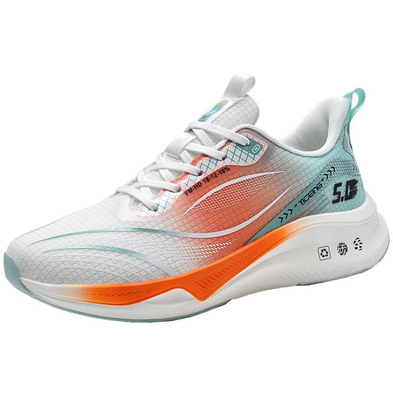 

Кроссовки для марафона Carbon Plate 5.0 для мужчин, спортивные, дышащие, легкие, женские, удобные, спортивные, нескользящие 43 оранжевый
